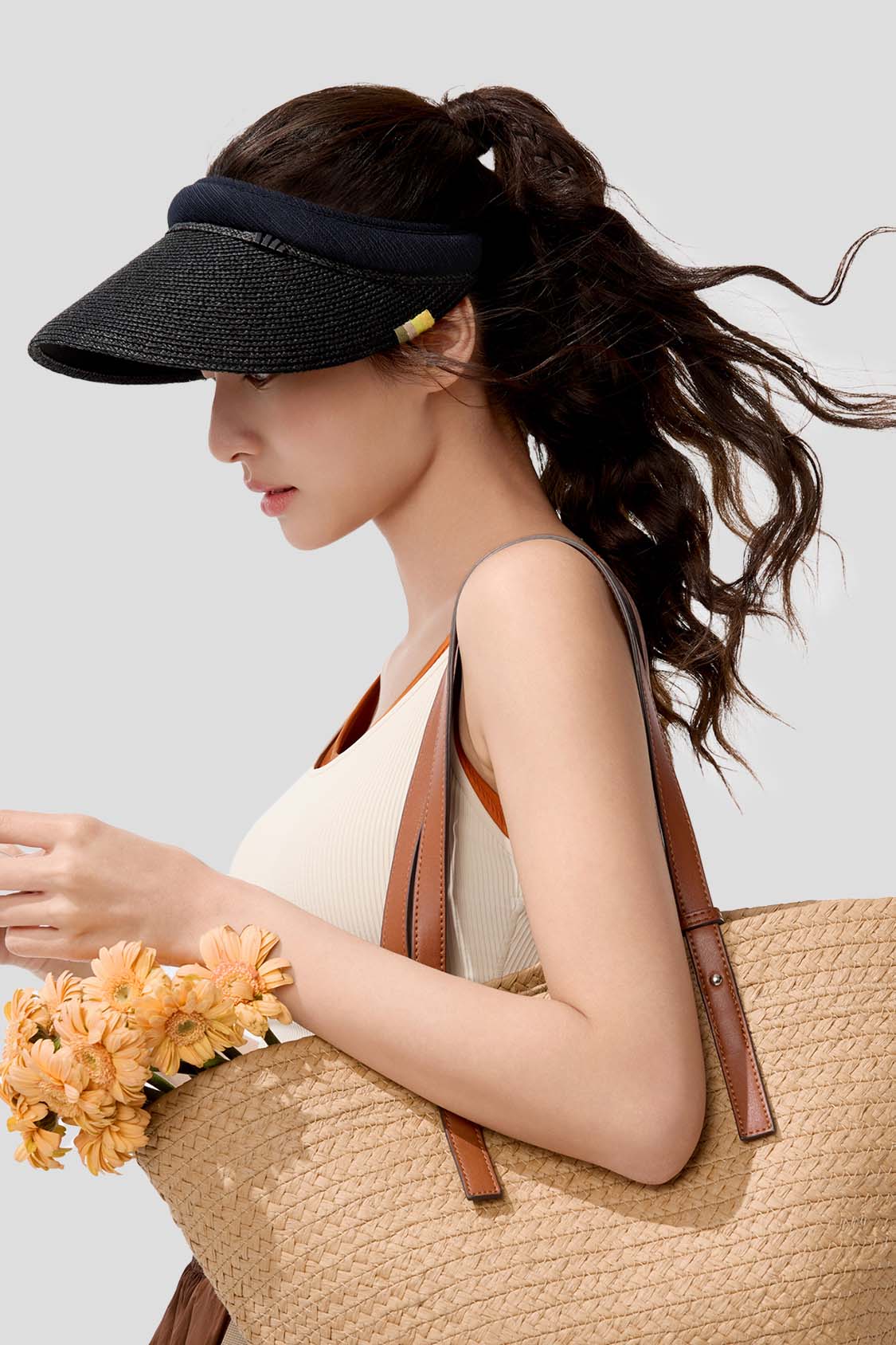 Women’s Straw Sun Visor UPF 100+ BM562 - Image 9