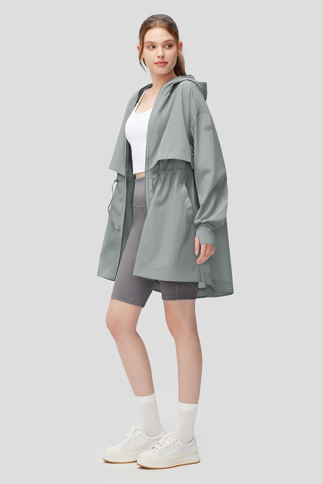 AiryArtsy - Women's Long Sun Protection Windbreaker Style UPF50+ - Image 16
