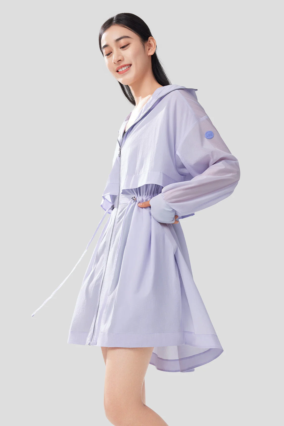 AiryArtsy - Women's Long Sun Protection Windbreaker Style UPF50+ - Image 3