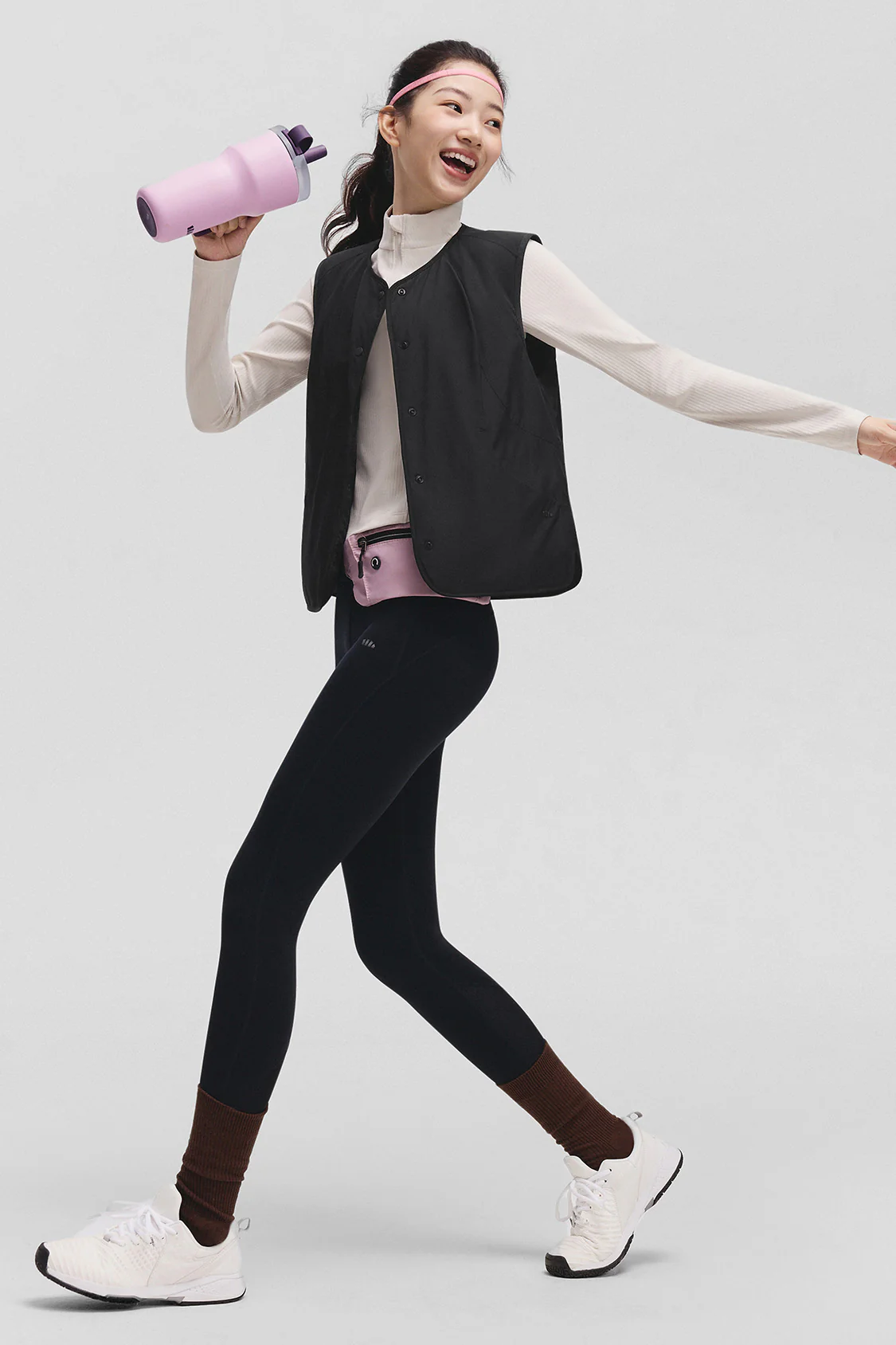 BreezeVest – Women’s Medium-Warmth Round-Neck Fleece Vest - Image 7