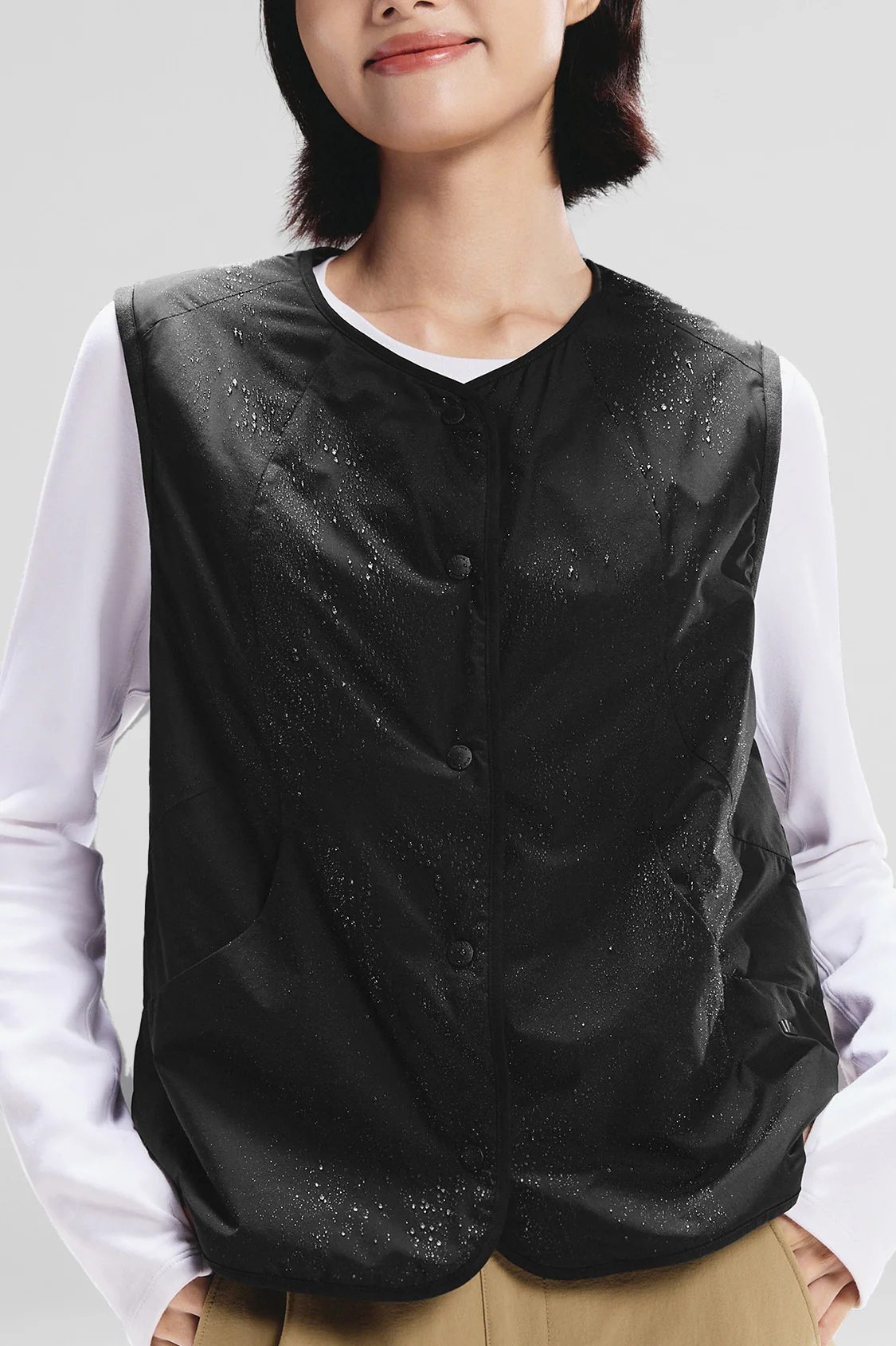 BreezeVest – Women’s Medium-Warmth Round-Neck Fleece Vest - Image 8