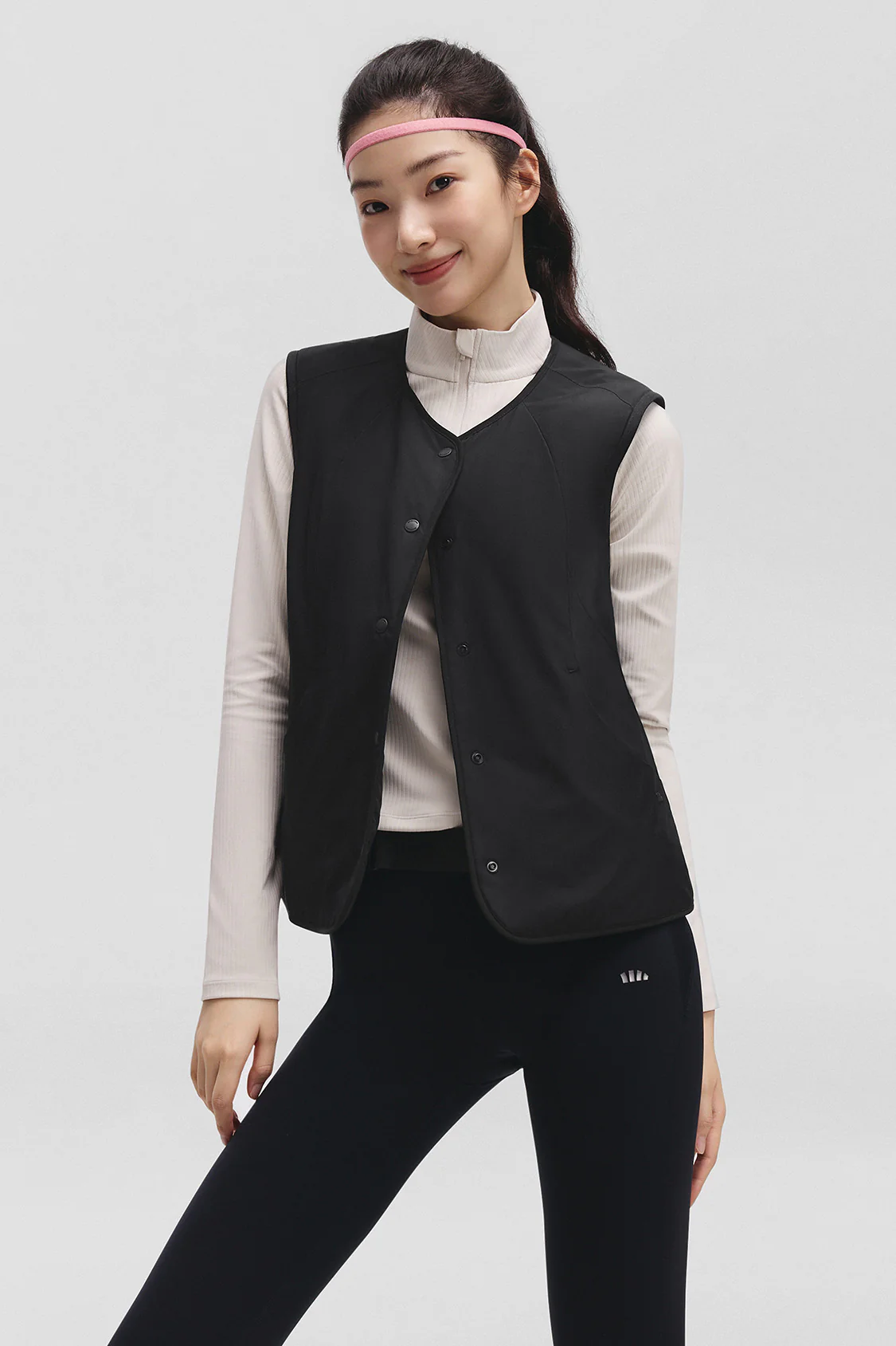 BreezeVest – Women’s Medium-Warmth Round-Neck Fleece Vest - Image 9