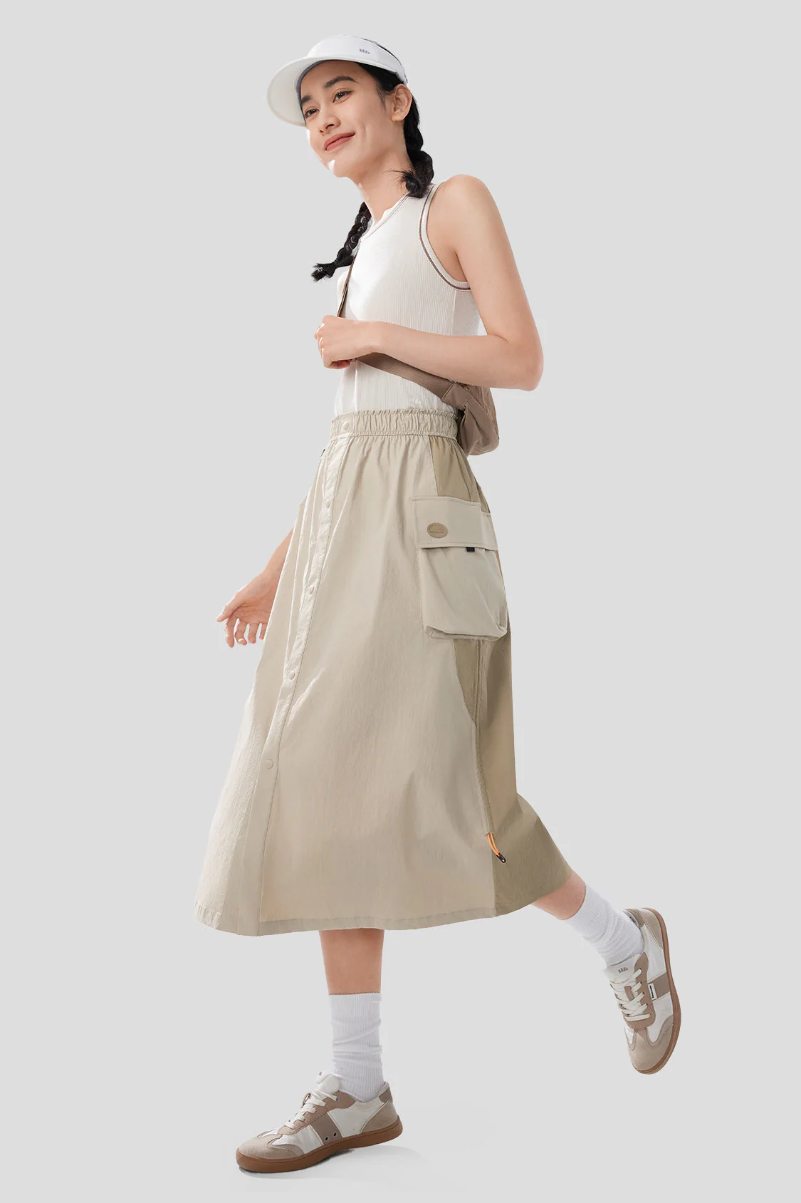 Chute - Women's Water-Repellent Utility Skirt with Parachute Design - Image 10