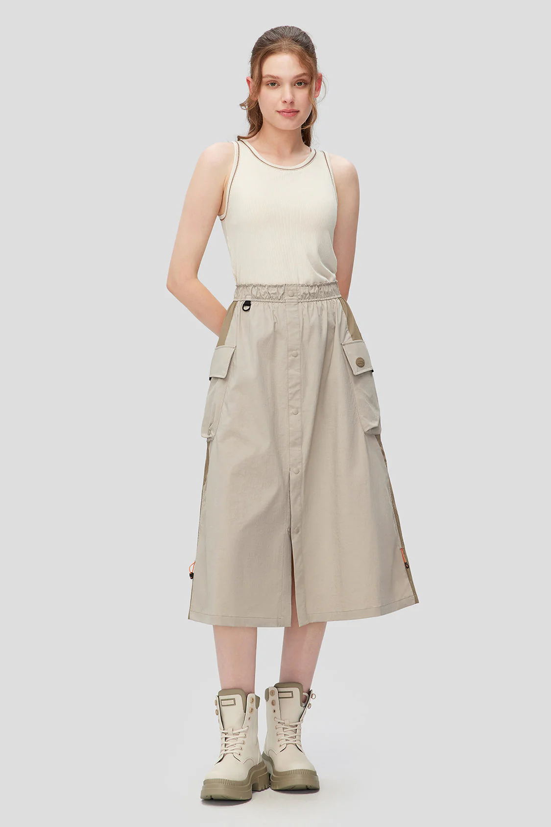 Chute - Women's Water-Repellent Utility Skirt with Parachute Design - Image 11