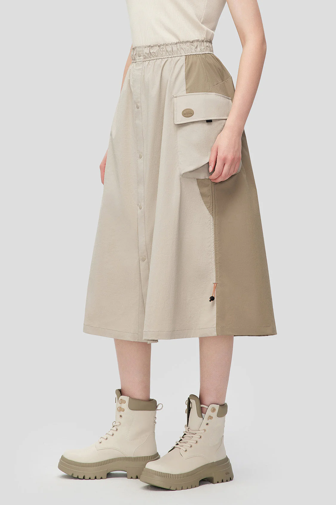 Chute - Women's Water-Repellent Utility Skirt with Parachute Design - Image 12
