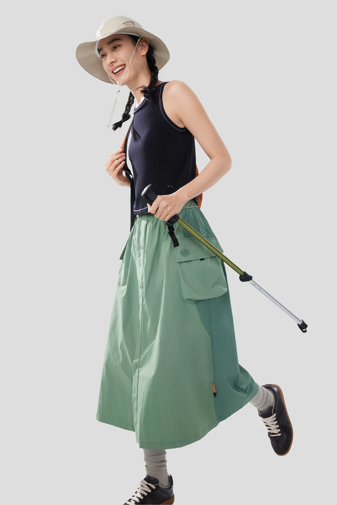 Chute - Women's Water-Repellent Utility Skirt with Parachute Design - Image 4