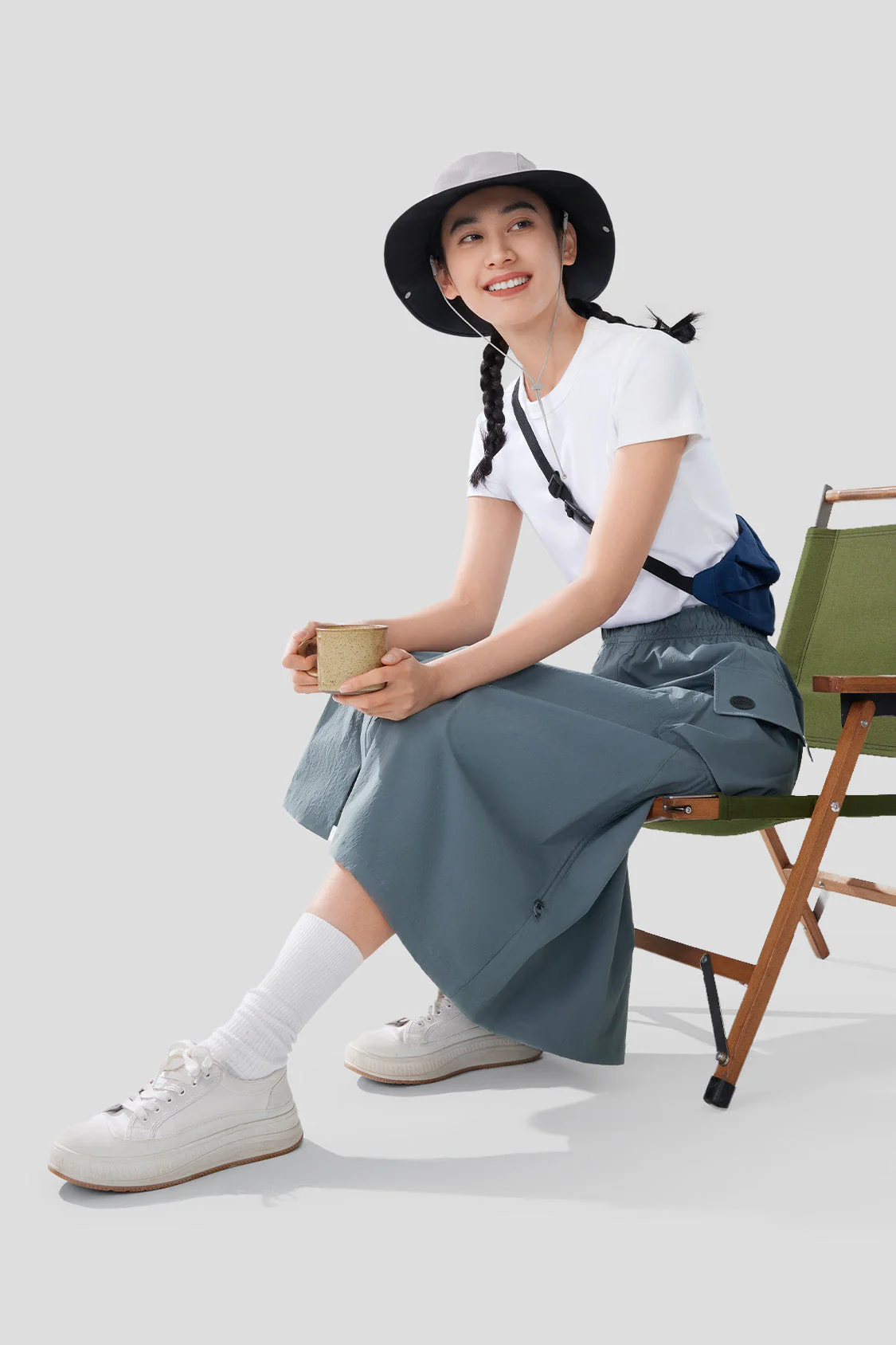 Chute - Women's Water-Repellent Utility Skirt with Parachute Design - Image 8