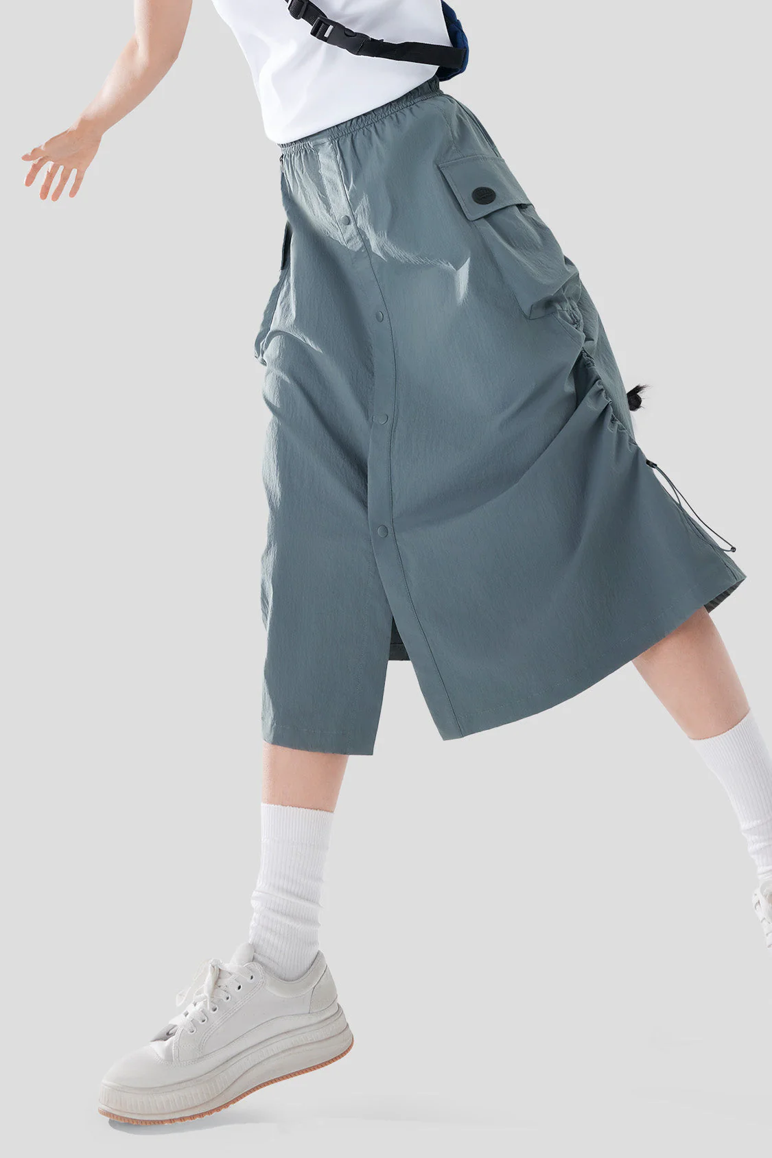Chute - Women's Water-Repellent Utility Skirt with Parachute Design - Image 9