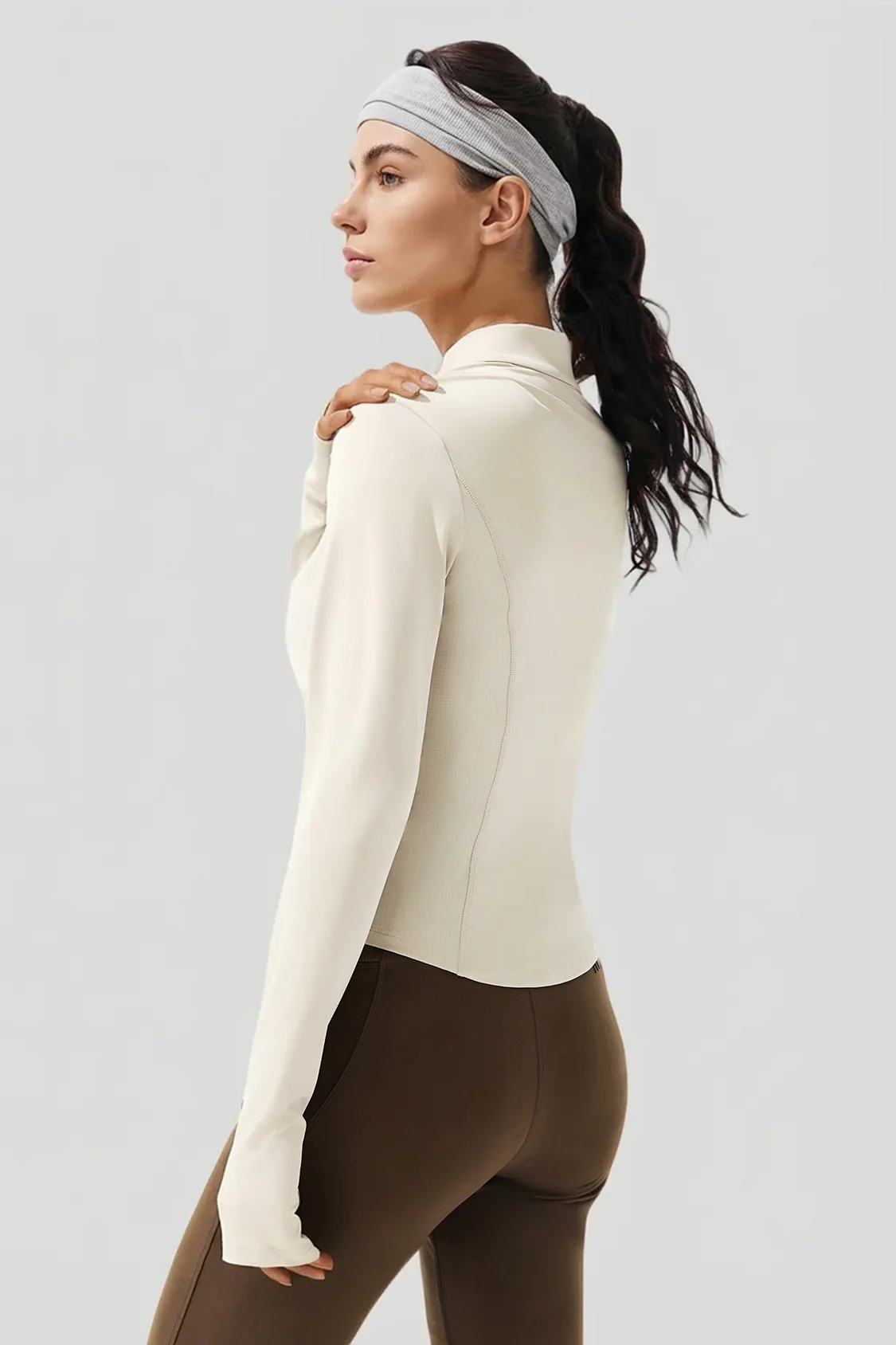 Women's Slim-Fit Sun Protection Jacket with Stand Collar UPF 100+ AL819 - Image 3