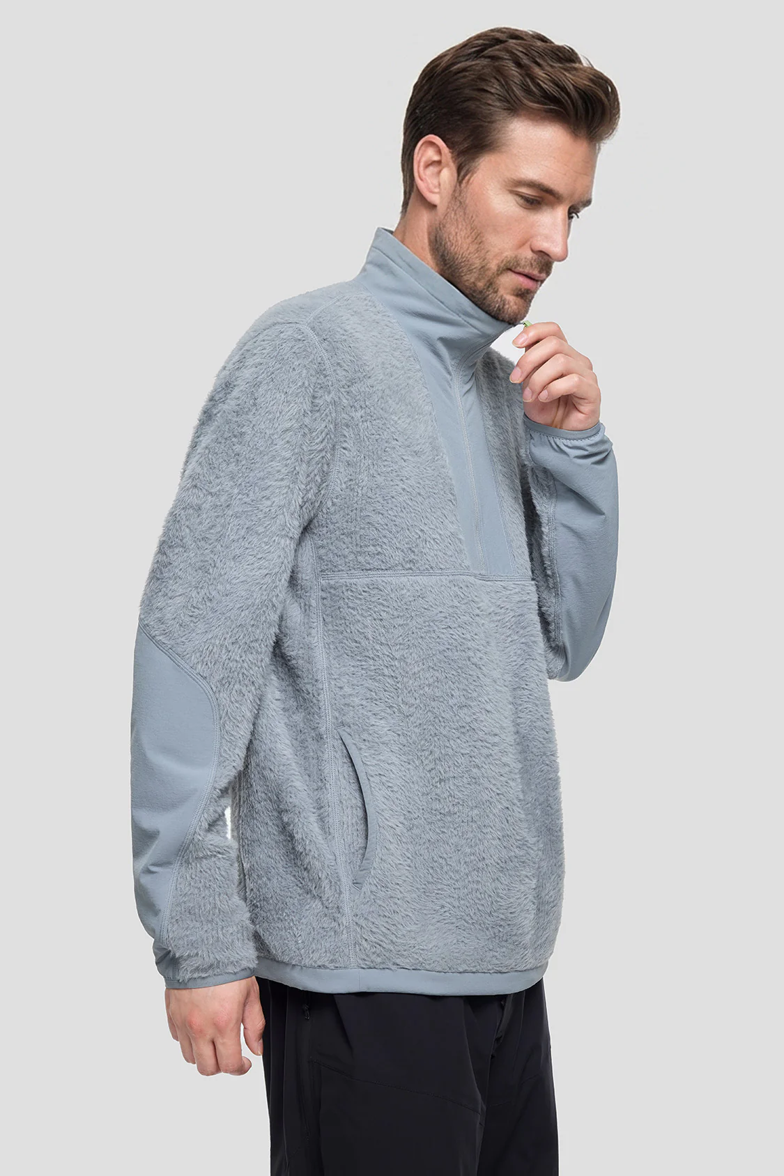 CozyAir – Unisex Plush Breathable Half-Zip Sweatshirt (Light Warmth) - Image 15