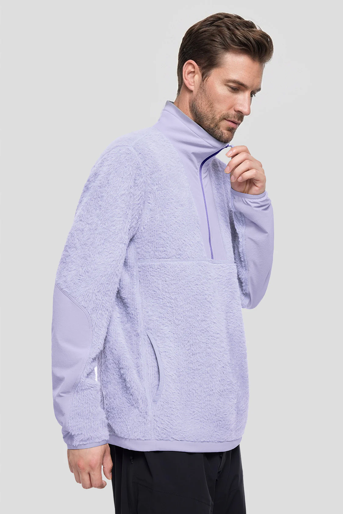 CozyAir – Unisex Plush Breathable Half-Zip Sweatshirt (Light Warmth) - Image 9