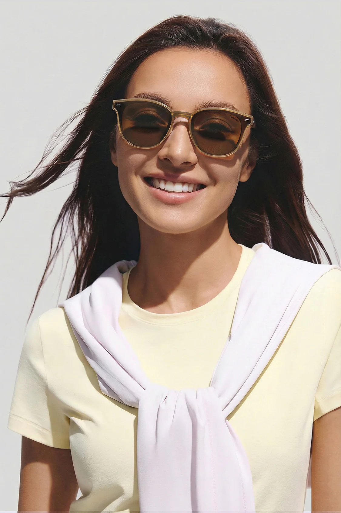 Square-Round Frame Sunglasses UV 400 FD021 - Image 9