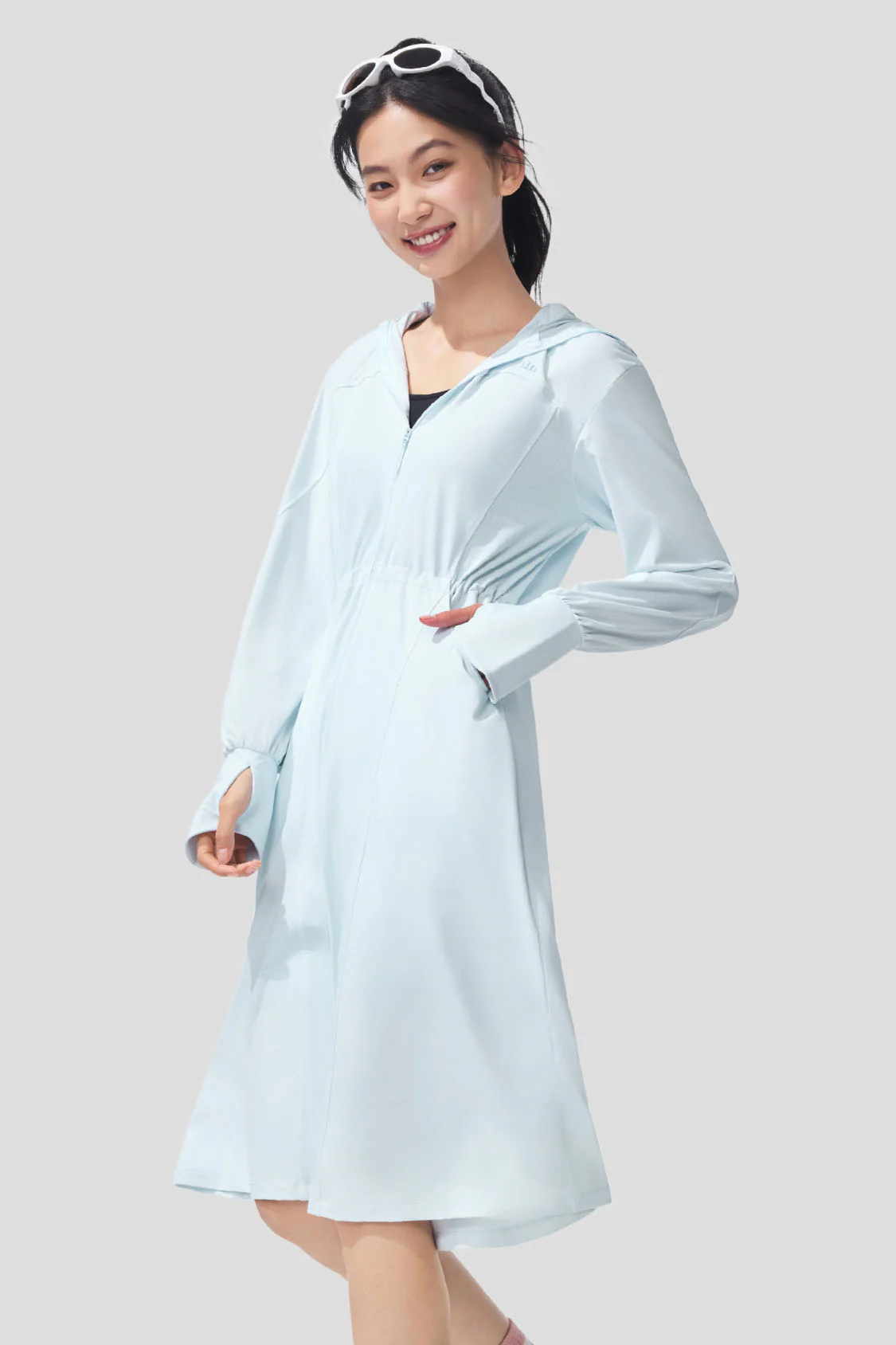 Ease - Women's Full Protection Loose Long Sun Jacket UPF2000+ AL824 - Image 10