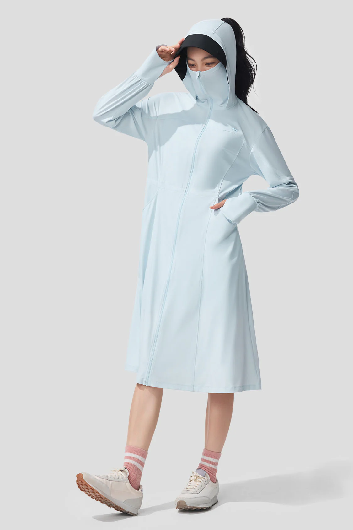 Ease - Women's Full Protection Loose Long Sun Jacket UPF2000+ AL824 - Image 14