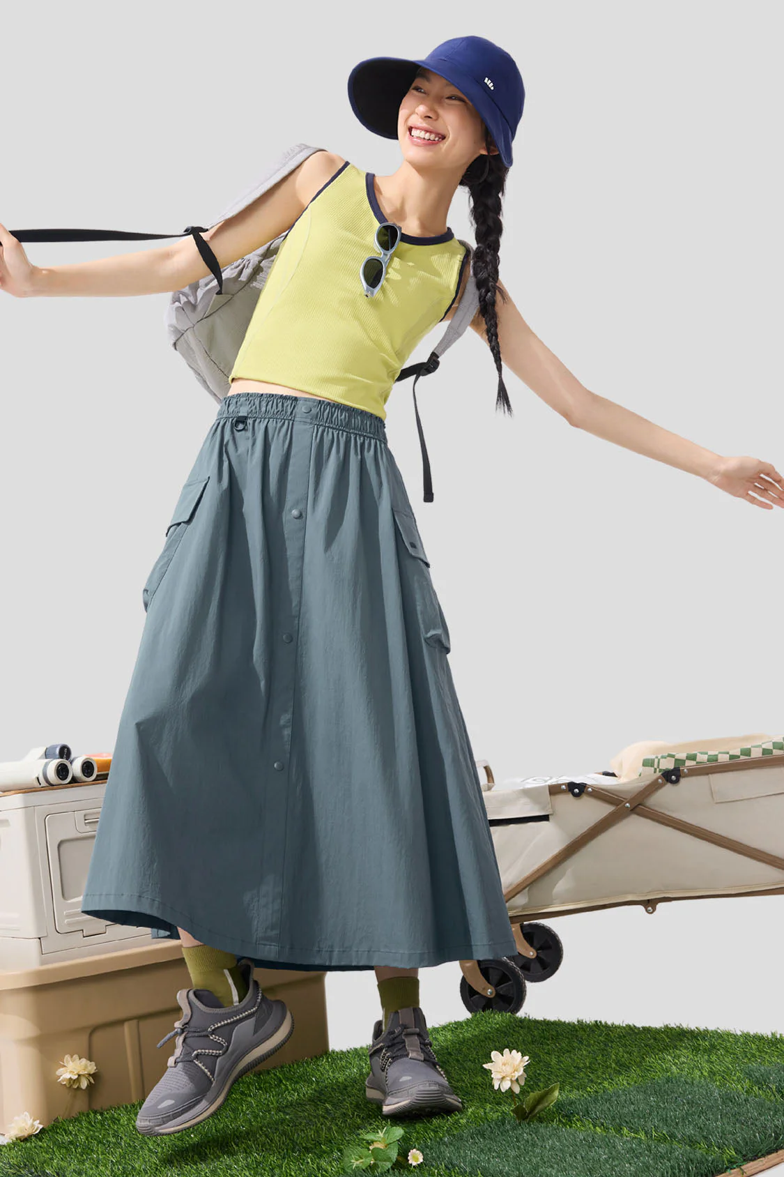 Explorer - Women's Water-Resistant Parachute Skirt UPF50+ - Image 2