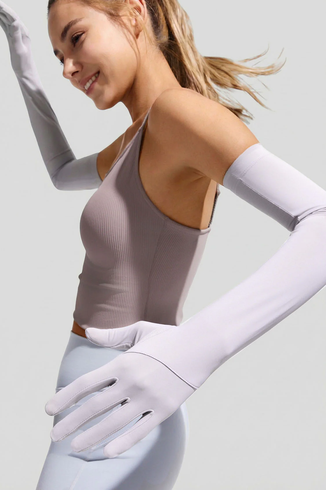 Women's Cooling Sun Protection Gloves UPF 50+ AL361 - Image 12