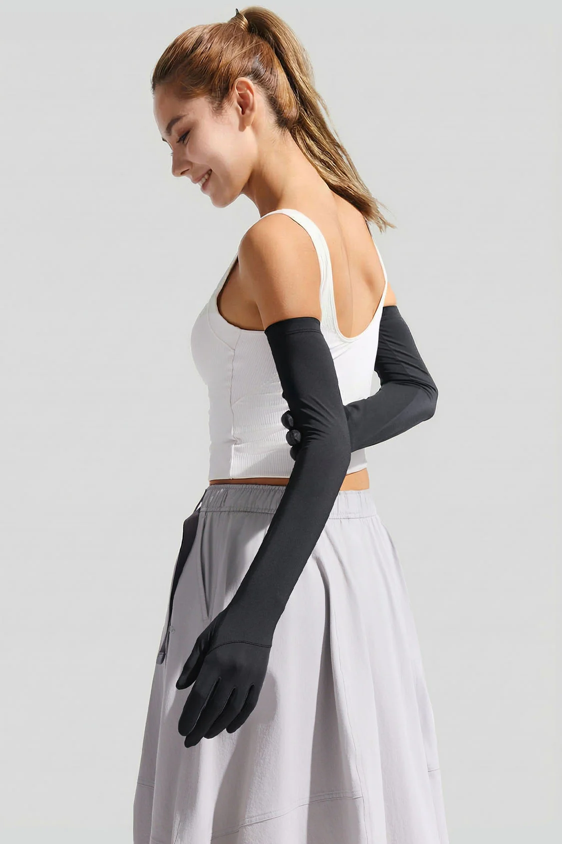Women's Cooling Sun Protection Gloves UPF 50+ AL361 - Image 17