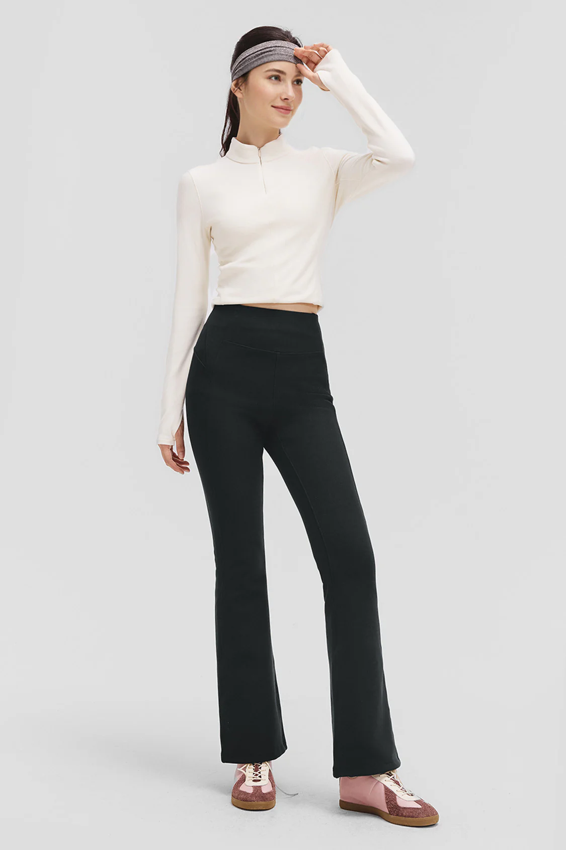 FlareFlex – Women’s High-Stretch Thermal Flare Leggings - Image 3