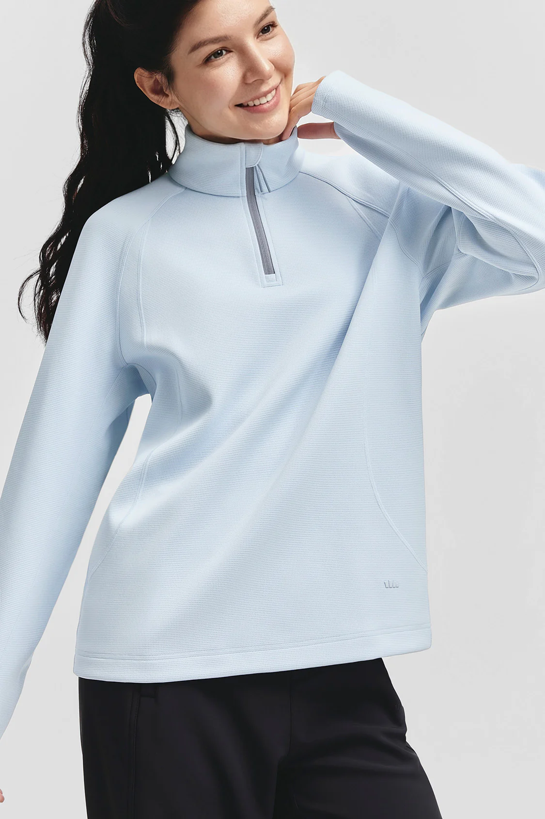 FlexWarm – Women’s High-Stretch Fleece-Feel Half-Zip Long Sleeve Top (Light Warmth) - Image 15
