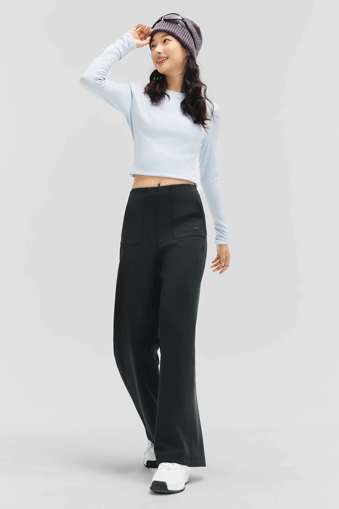 FlowWarm – Women’s High-Stretch Wide-Leg Thermal Pants - Image 3