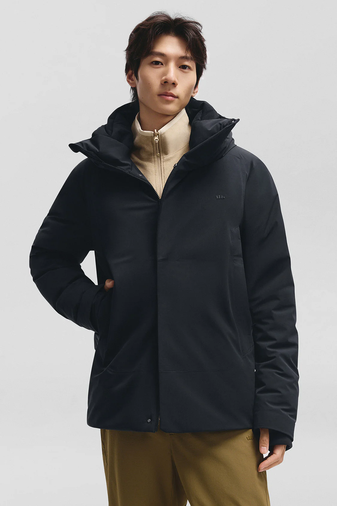 FrostFort – Men’s Full-Protection Boxy Down Jacket (Extra Warm, Long Sleeve)