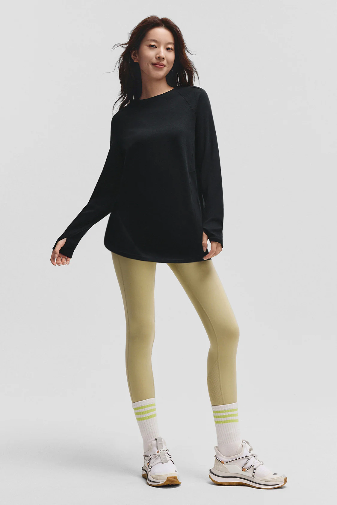 GoPod – Women’s Stretch Cotton Long-Sleeve T-Shirt - Image 4