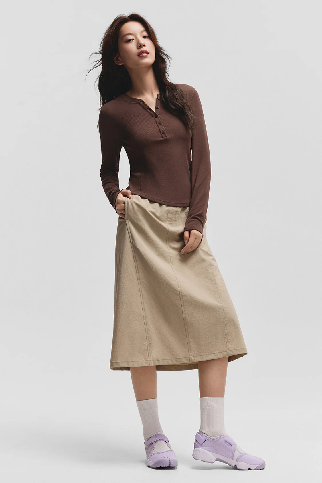 HenleyHaven – Women’s Henley Base Layer Long Sleeve Shirt - Image 4