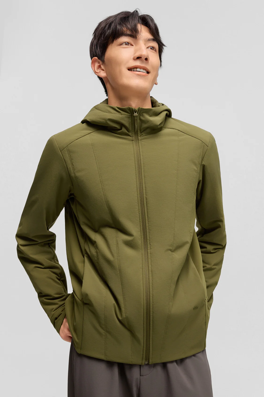 HoodFlex – Men’s Medium-Warmth Hooded Stretch Fleece Vest - Image 8
