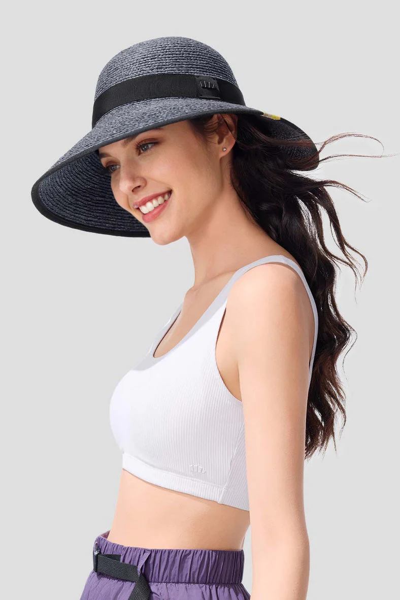 Horizon - Women's Wide Brim Sun Straw Hat UPF50+ AL717 - Image 10