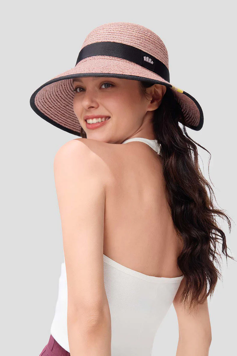 Horizon - Women's Wide Brim Sun Straw Hat UPF50+ AL717 - Image 2