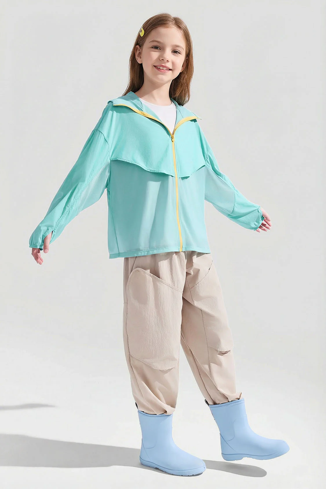 Kids' Breathable Sun Protection Jacket UPF 50+ AS008 - Image 11