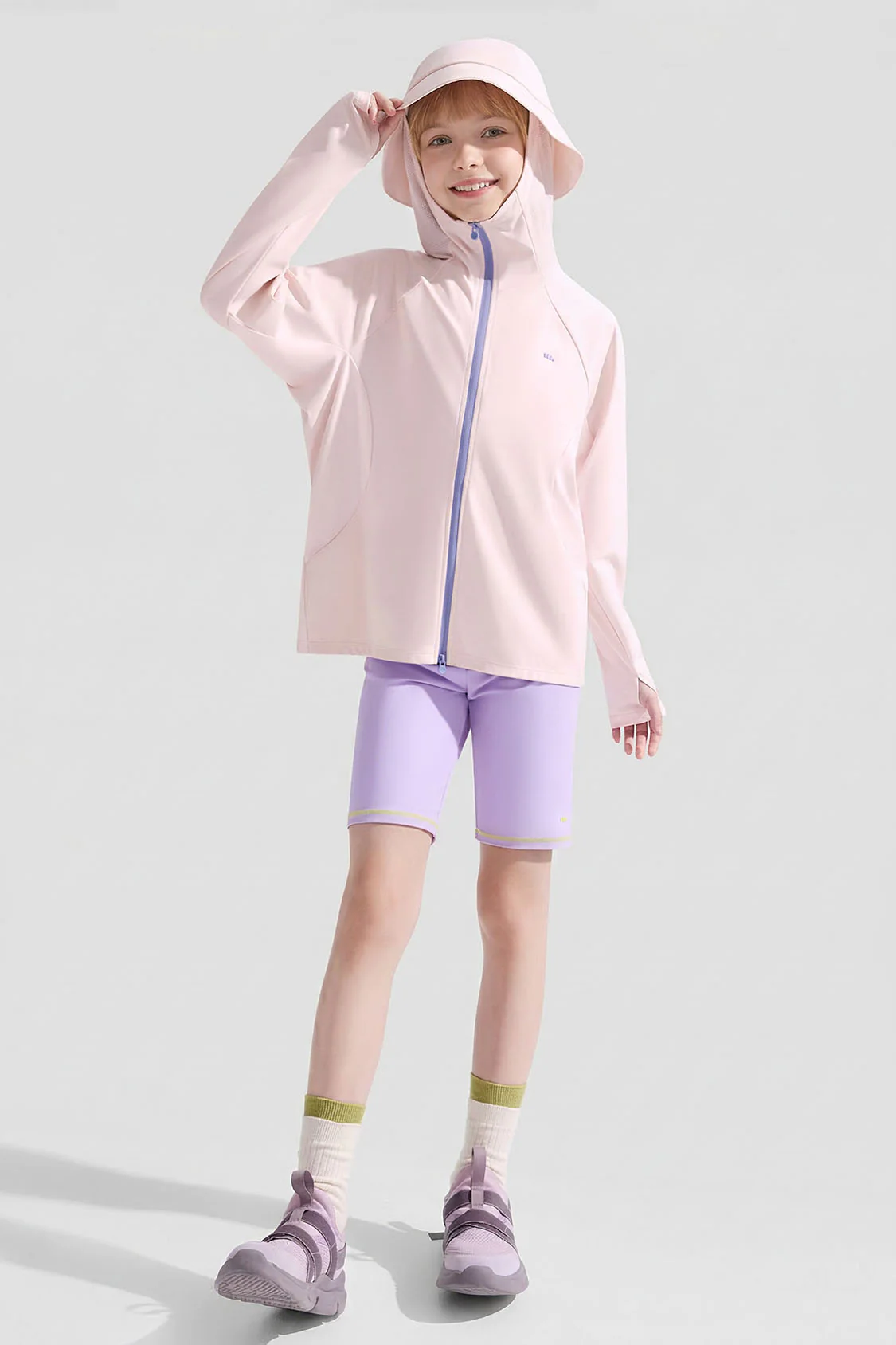 Kids' Quick-Dry Stretch Sun Protection Jacket UPF 50+ DS008 - Image 2
