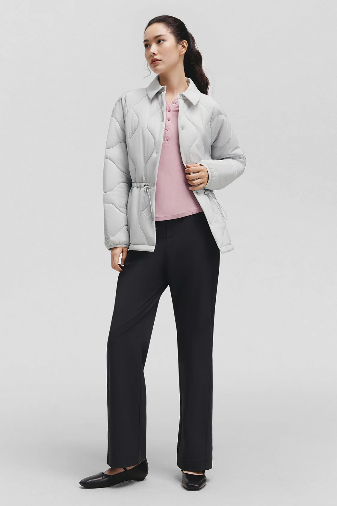 LapelTrail – Women’s Medium-Warmth Lapel-Collar Fleece Jacket - Image 3