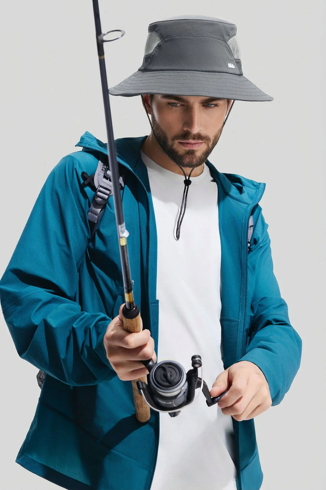Men's Breathable Sun Protection Bucket Hat UPF 50+ TS730