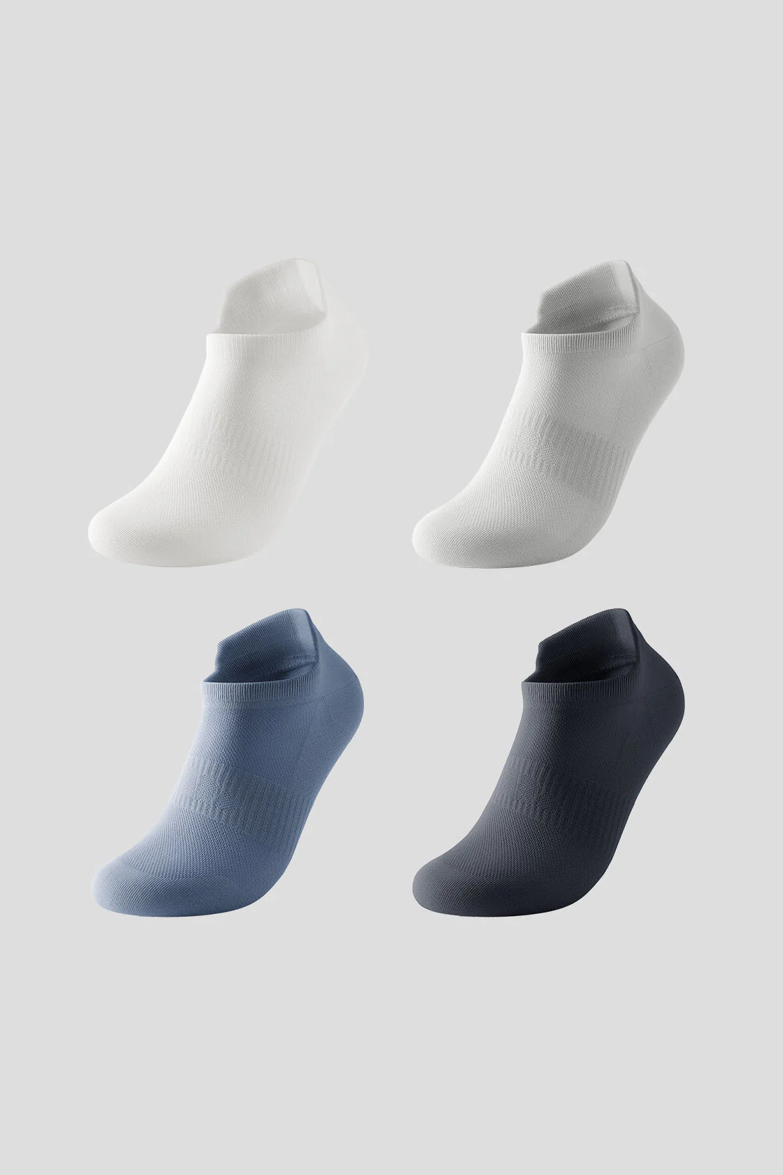 Men's Breathable Odor-Control Ankle Socks 4-Pack AF008 - Image 2