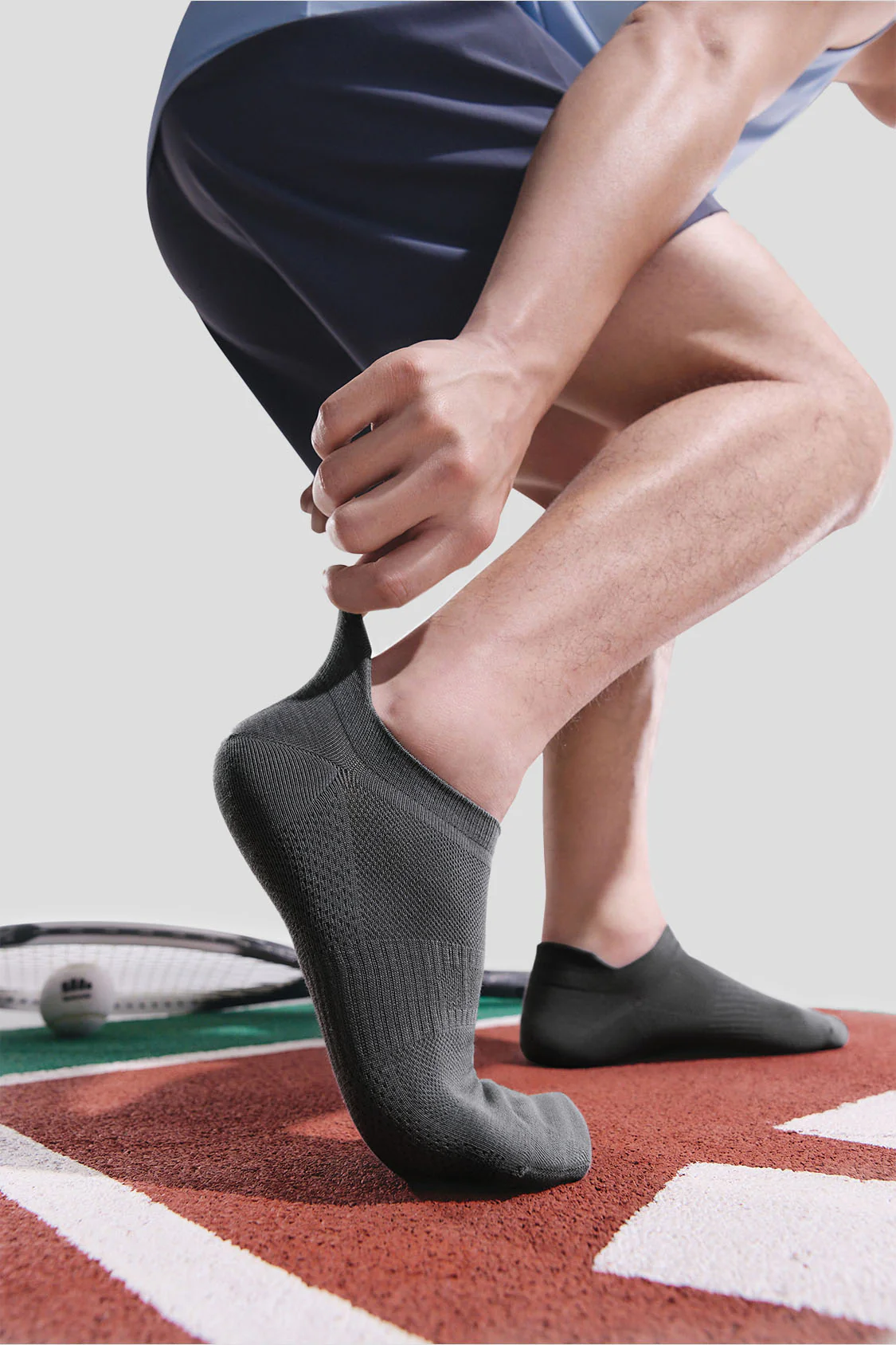 Men's Breathable Odor-Control Ankle Socks 4-Pack AF008 - Image 6