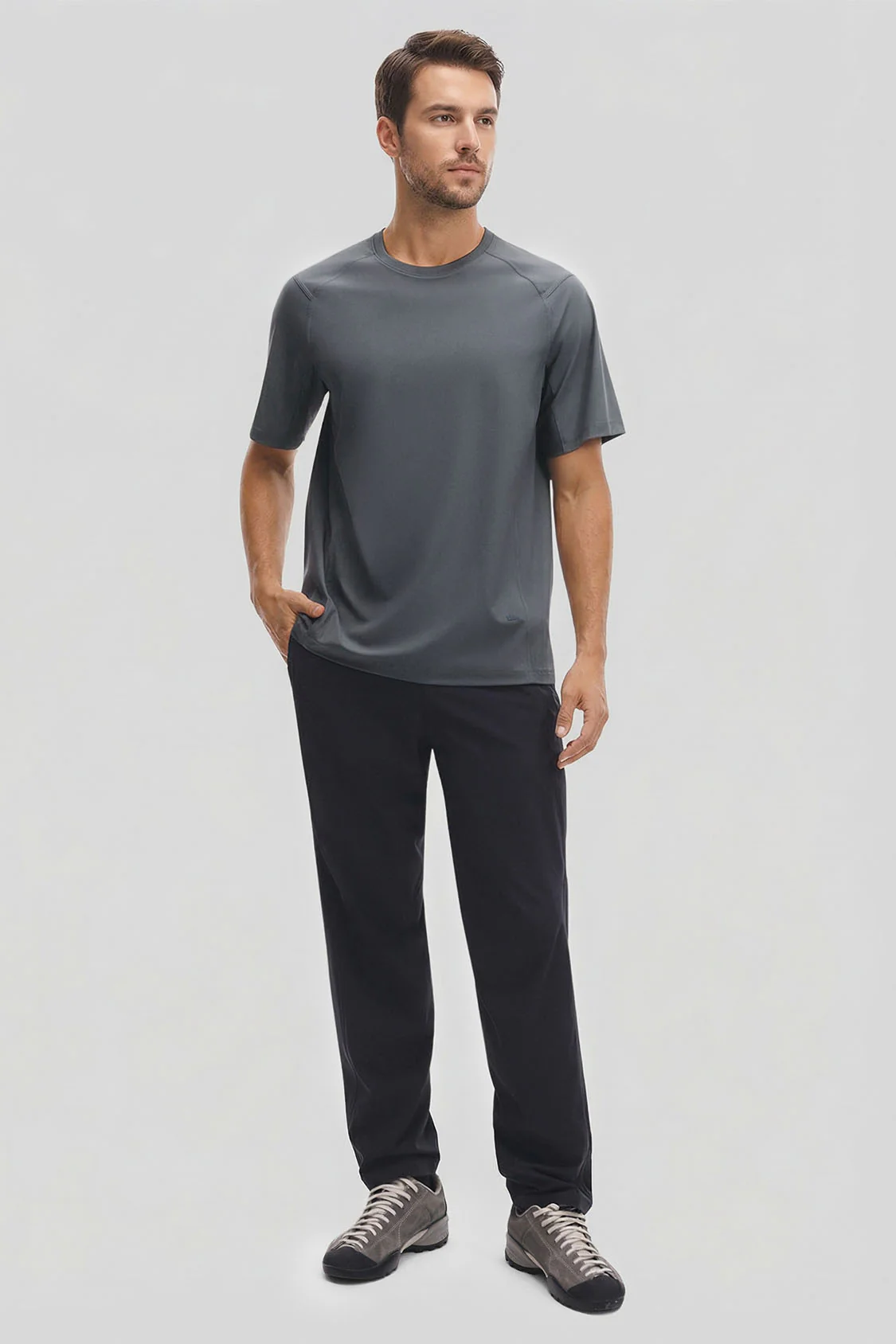 Men's Dual-Layer Cooling Performance T-Shirt UPF 50+ DR015 - Image 5