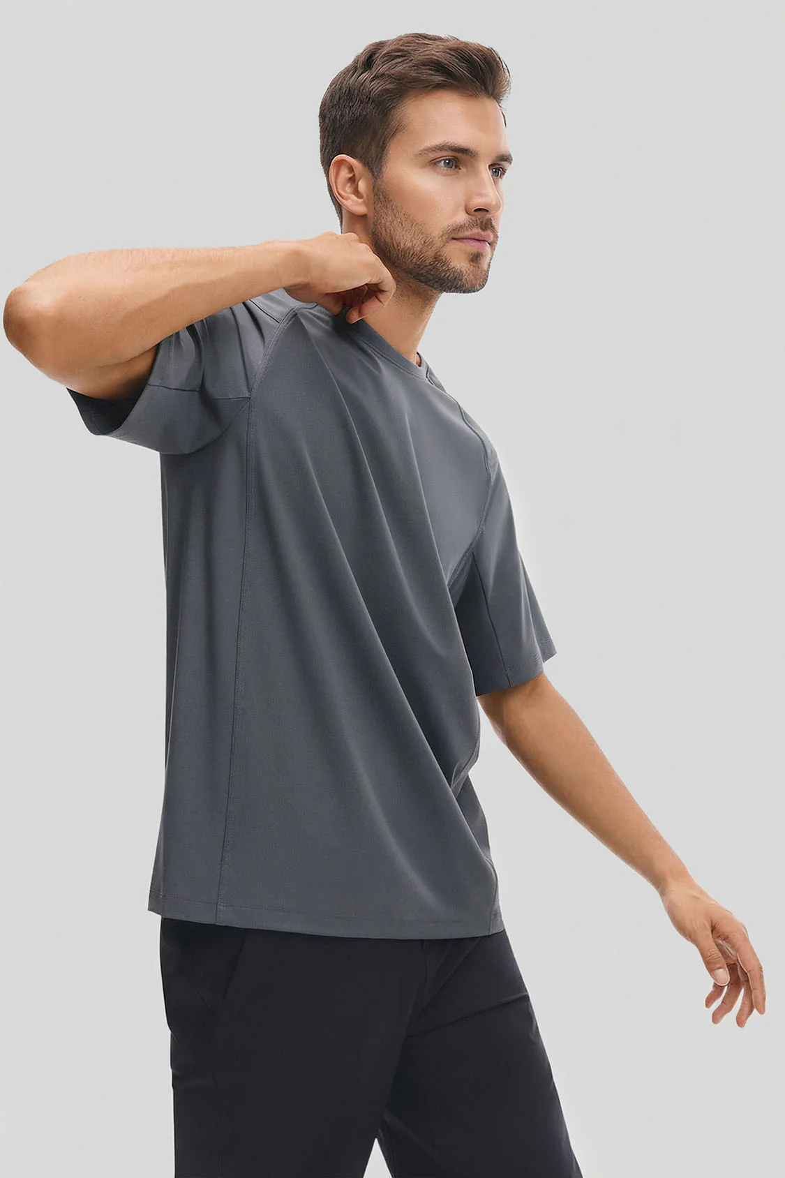 Men's Dual-Layer Cooling Performance T-Shirt UPF 50+ DR015 - Image 6