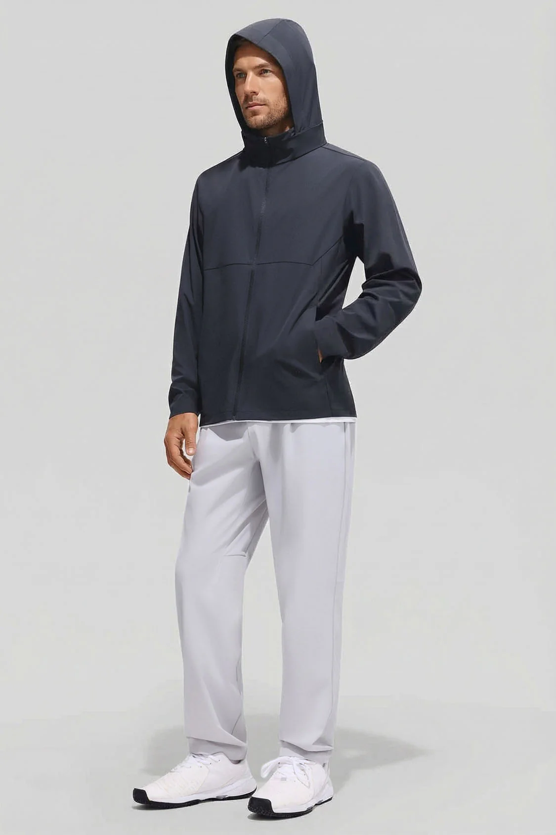 Men's Packable-Hood Quick-Dry Sun Protection Jacket UPF 100+ DS007/DS941 - Image 6