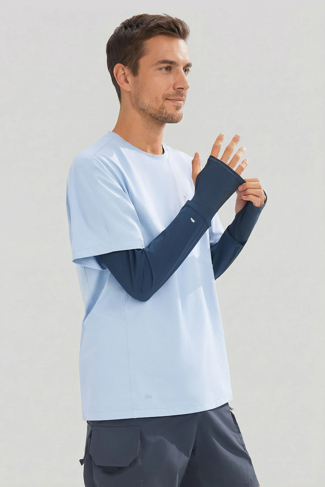 Men's Breathable Sun Protection Arm Sleeves UPF 50+ AS017/TS873 - Image 8