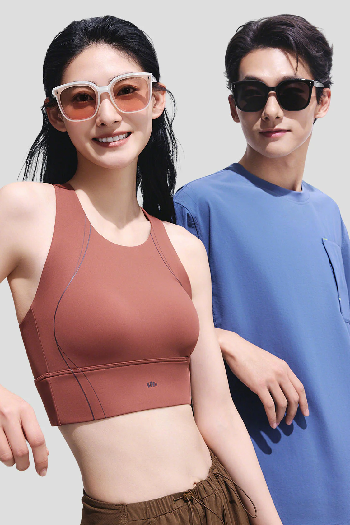 Oversized Square-Round Frame Sunglasses UV 400 FD025 - Image 2