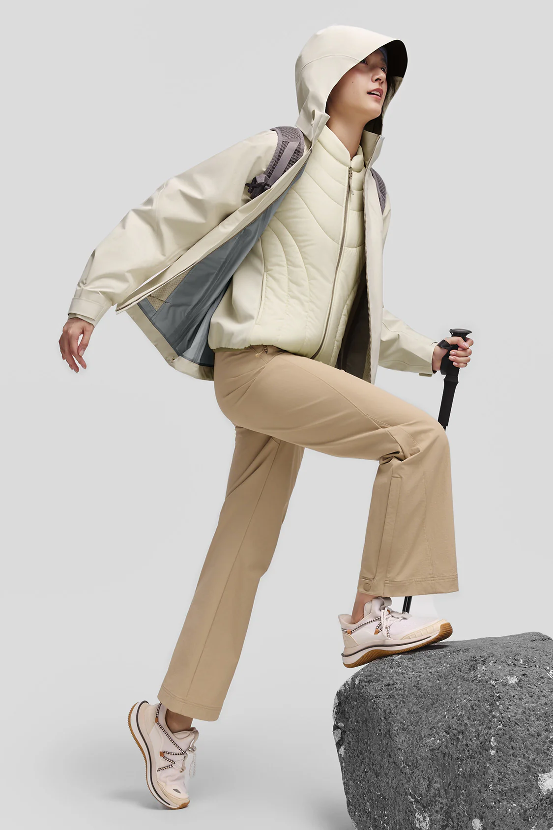 PeakFlex – Women’s Stretch Insulated Shell Jacket (Removable Hood, Warm Liner) - Image 2