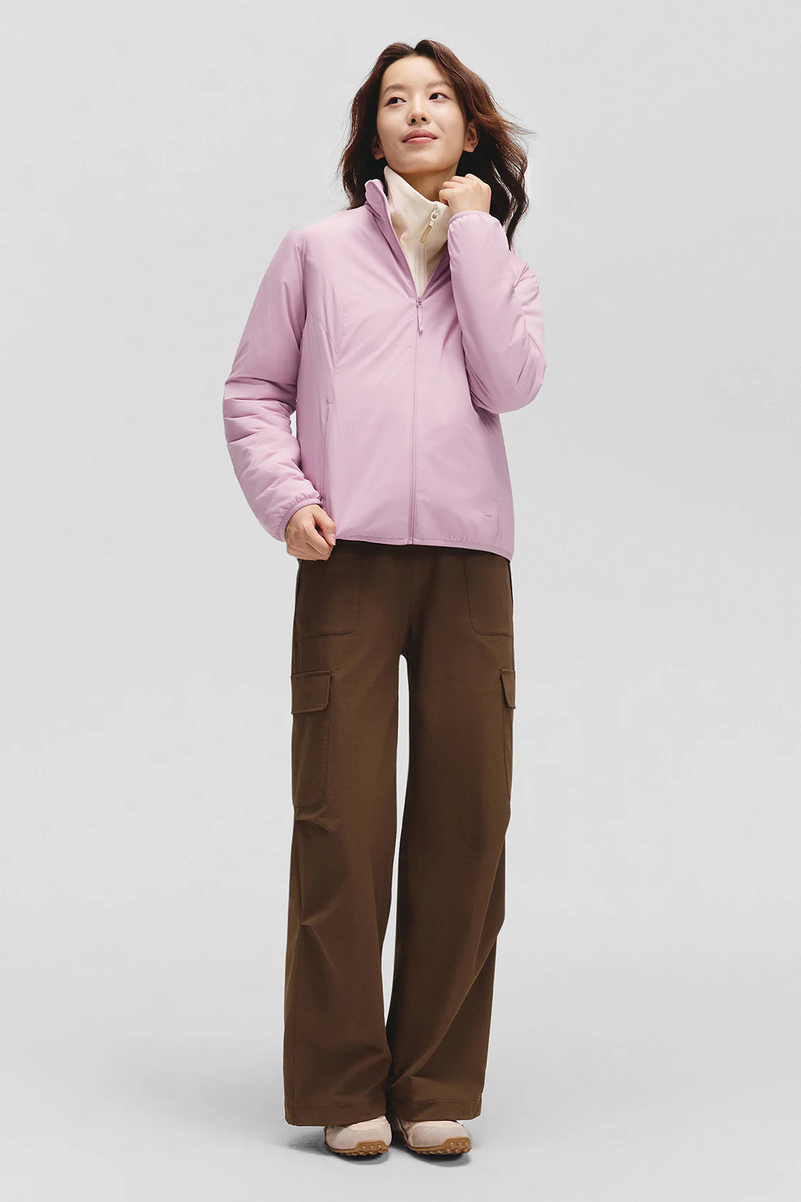 PeakStand – Women’s Medium-Warmth Stand-Collar Fleece Jacket - Image 6