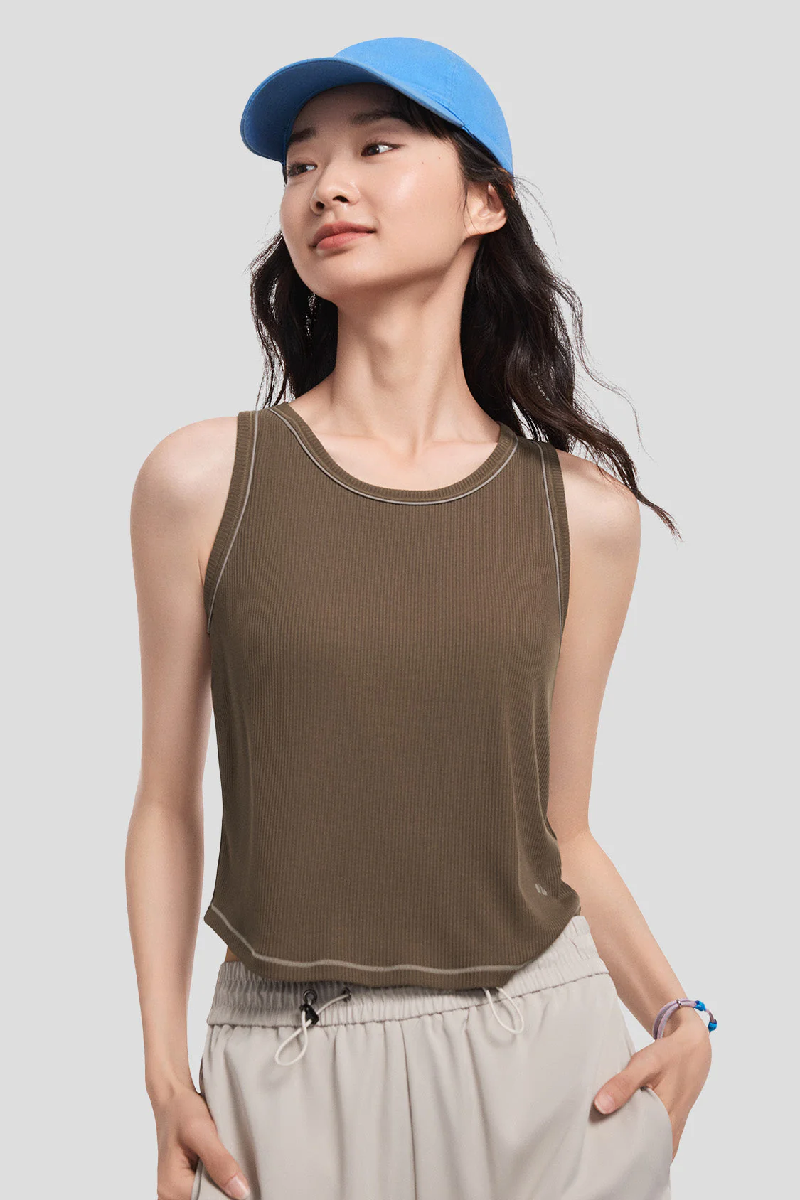 SportEase - Women's Bra-in Skin Base Tank Top - Image 11