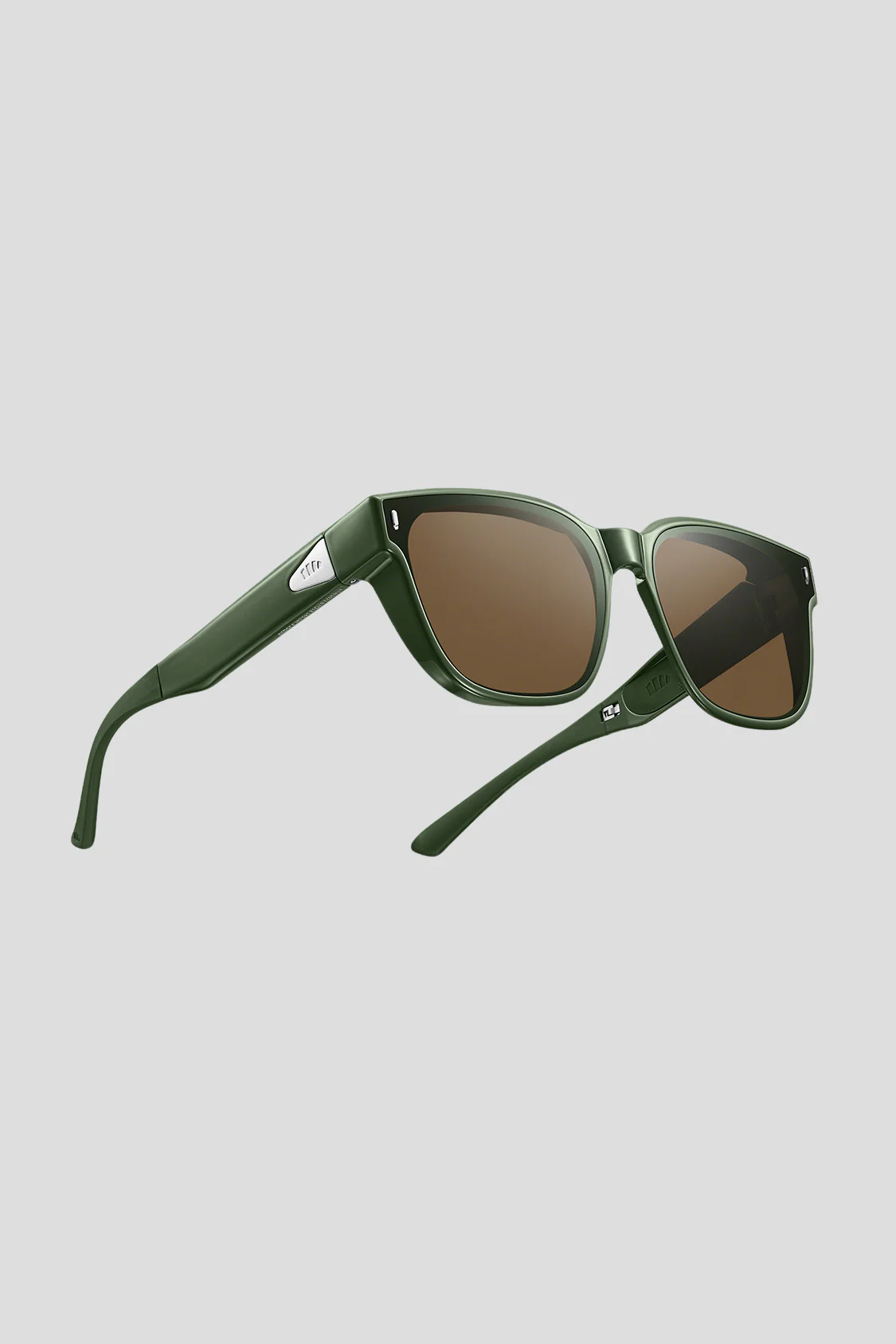 Square-Round Frame Prescription Fit-Over Sunglasses UV 400 FD013 - Image 11