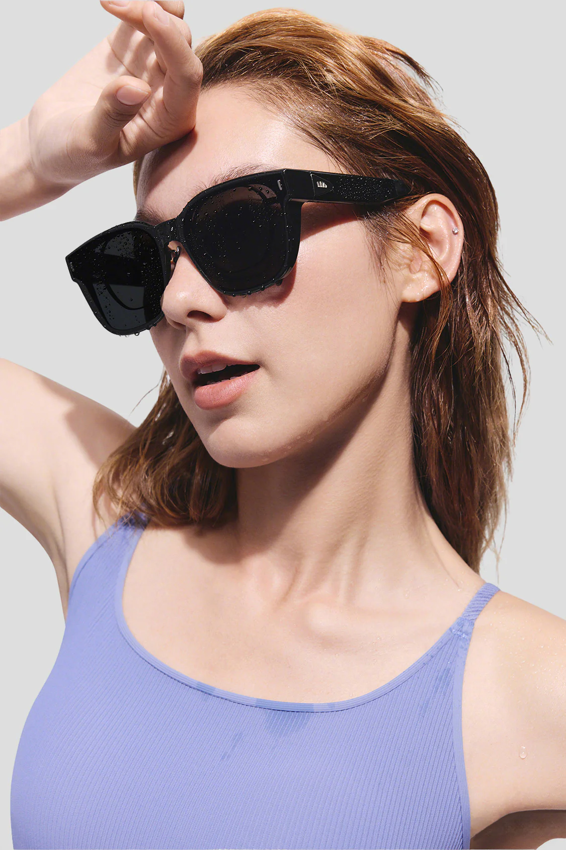Square-Round Frame Prescription Fit-Over Sunglasses UV 400 FD013 - Image 12