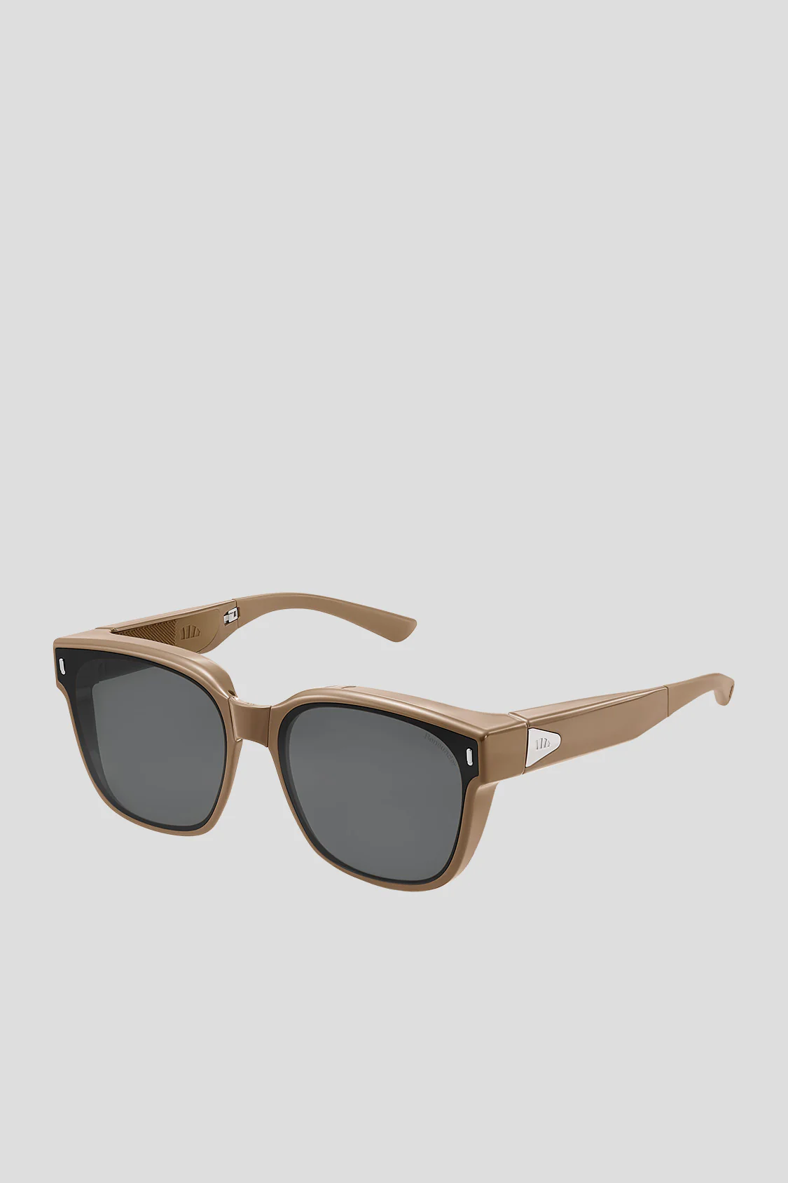 Square-Round Frame Prescription Fit-Over Sunglasses UV 400 FD013 - Image 5