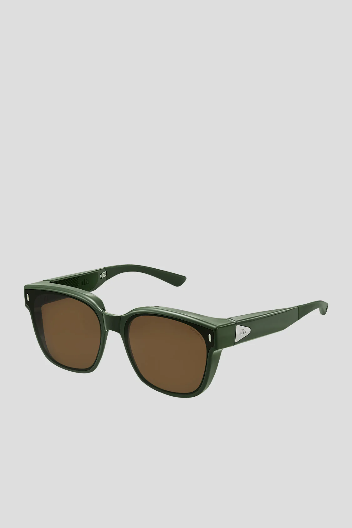 Square-Round Frame Prescription Fit-Over Sunglasses UV 400 FD013 - Image 7