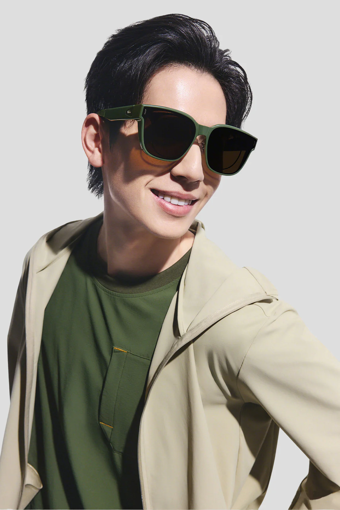 Square-Round Frame Prescription Fit-Over Sunglasses UV 400 FD013 - Image 8