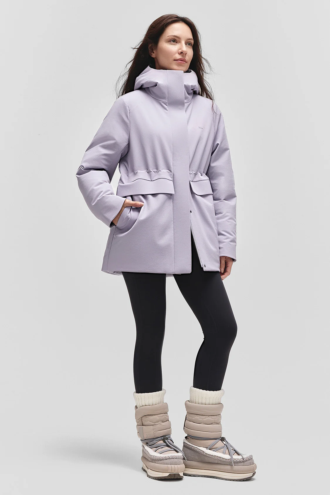 StormCurve – Women’s Windproof Waist-Cinched Down Coat (Mid-Length, Extreme Warmth) - Image 3